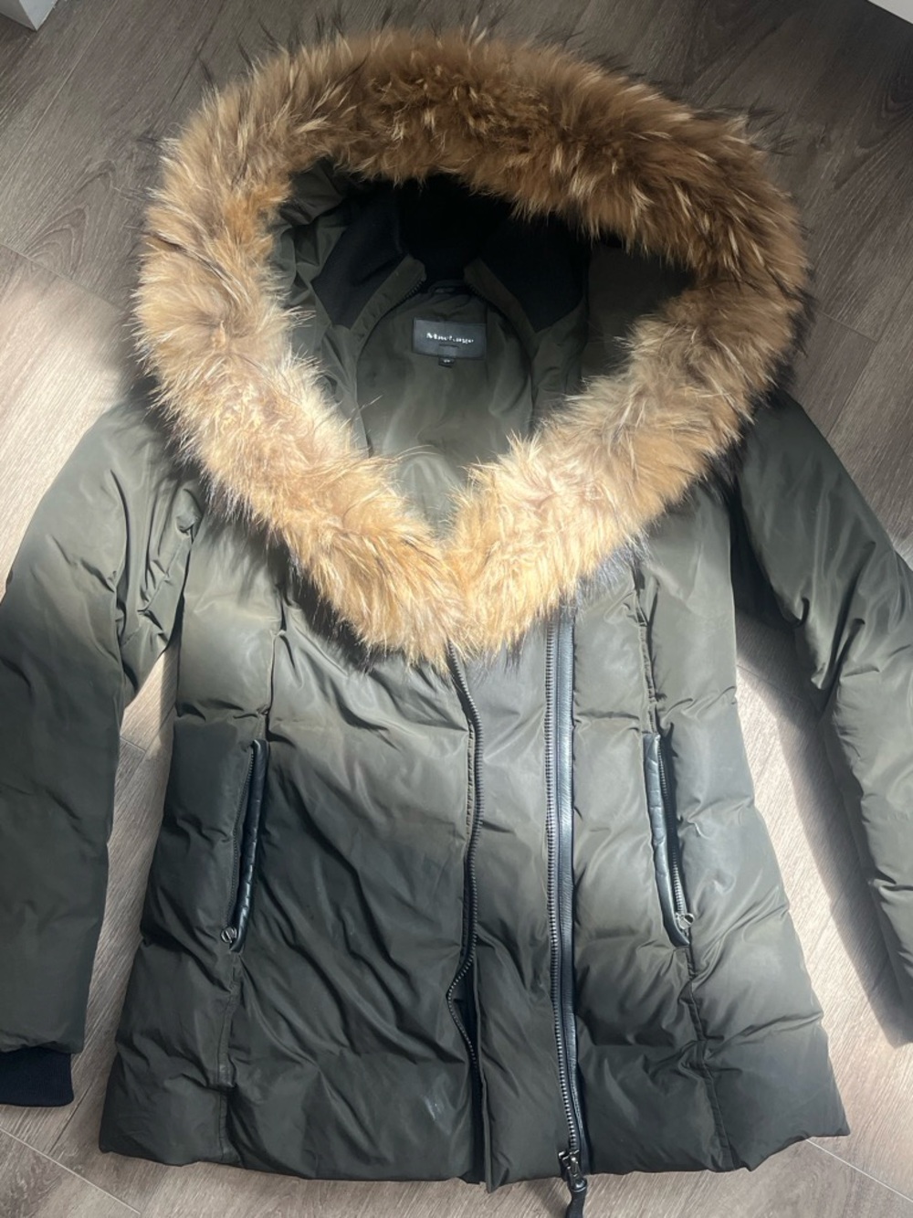 Mackage Adali Fitted Winter Down Coat with Fur Collar